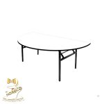 میز غذاخوری بنکوئیت پایه تاشو نیم دایره 204D-150