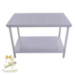 میز کار استیل 120 سانتی متری پرسی AB-120M
