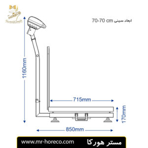 باسکول ثابت گالوانیزه 300 کیلویی مدل MDS13000 مستر هورکا