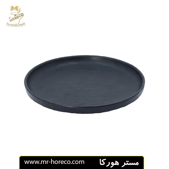 بشقاب ملامین گرد 20سانت مشکی F77 برند xware مستر هورکا
