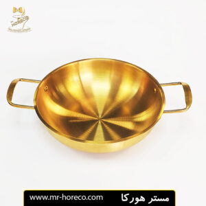 تابه دسته دار گرد گود طلایی 3224 سانت کد 22374 مستر هورکا