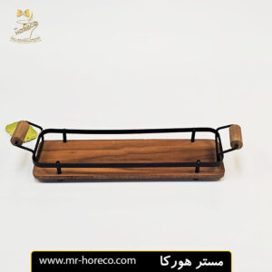 رولت خوری چوبی فرم فلزی دسته دار 38x9 کد 15307 مستر هورکا