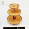 شیرینی خوری چوبی 3 طبقه گرد کد 24702 مستر هورکا