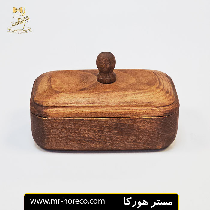 قندان چوبی مستطیل 15 سانت کد 20276 مستر هورکا