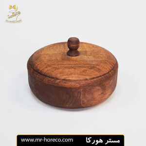 قندان چوبی گرد 15 سانت کد 20271 مستر هورکا