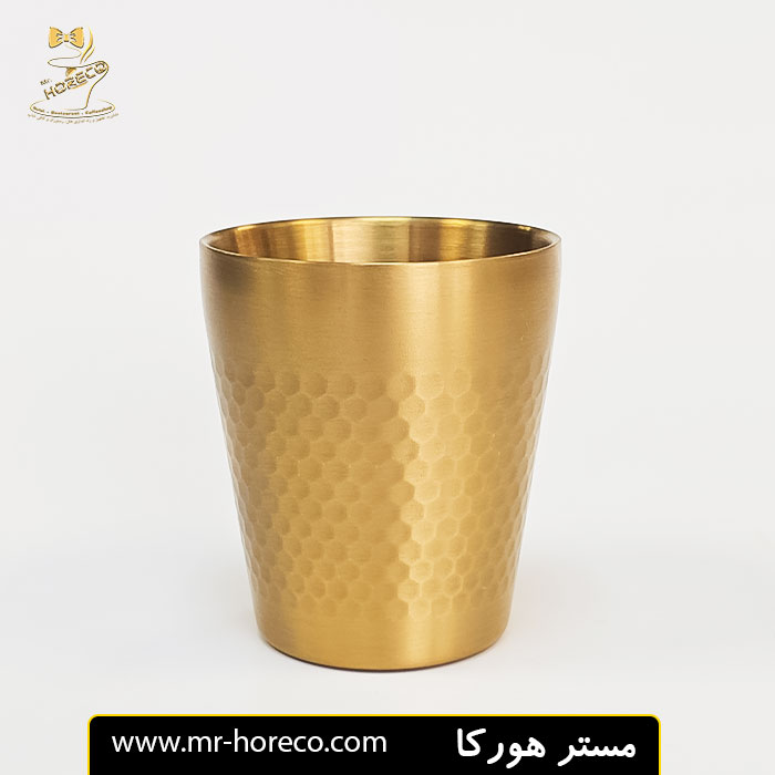 لیوان چکشی بدون دسته طلایی کوچک کد 22312 مستر هورکا