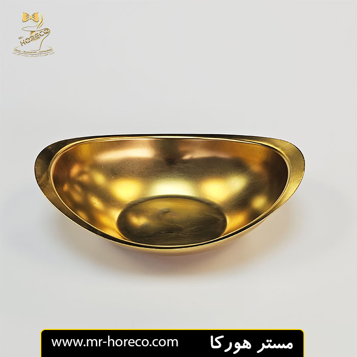 کاسه دوجداره بیضی طلایی 1116 کد 22341 مستر هورکا