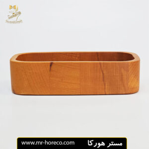 کاسه مستطیل چوبی مدل Uok 2076 کد 15305 مستر هورکا