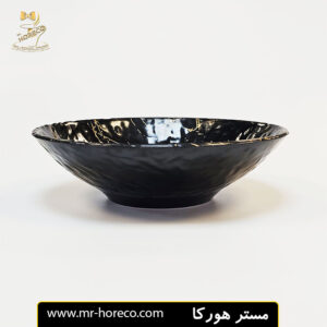 کاسه ملامین بزرگ sa34 طرح سنگ مشکی کد 15115 مستر هورکا