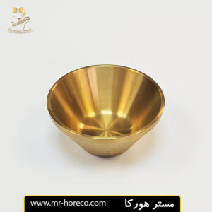 کاسه چکشی دوجداره طلایی 12 سانت کد 22317 مستر هورکا