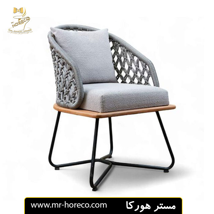 صندلی بافت چوب و فلز آراد کد 29361 مستر هورکا