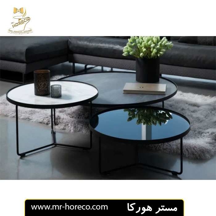 میز جلومبلی چوب و فلز طرح بلاین کد 29366 مستر هورکا