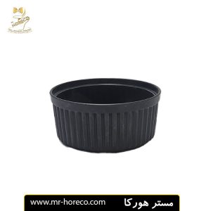 پياله سس پلاستيكي گرد ابعاد 3×7 - طوسي تيره كد 18470 مستر هورکا