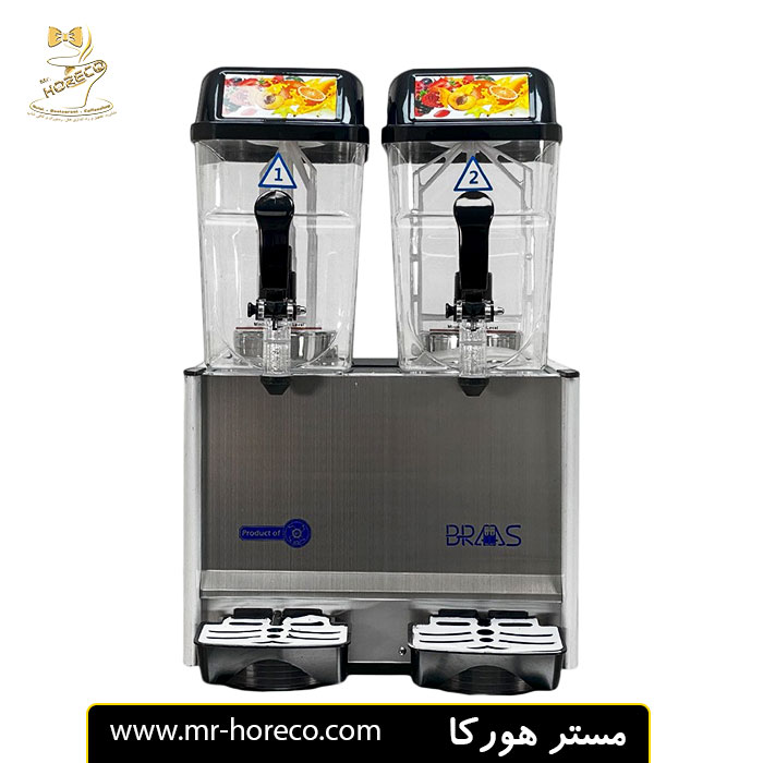 شربت سردکنگرم کن دو مخزن براس مدل مکعبی پارویی مدل LRSJ18LX2 کد 27486 مستر هورکا
