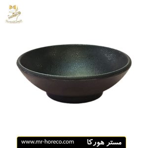 پياله سس گرد 10Cm ملامين مشكي چرمي كد 23984 | مستر هورکا