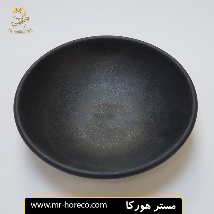 پياله ملامین 16 سانت مشکی مات 303 كد 22072 | مستر هورکا