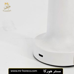 آباژور رومیزی طرح قارچی سفید رنگ مدل Groovy GRV811 کد 21756 مستر هورکا