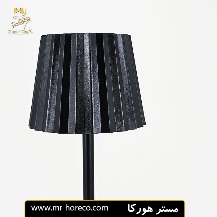 آباژور رومیزی لمسی شارژی مشکی مدل 1776 کد 30112 مستر هورکا