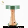 آباژور رومیزی پایه چوبی سبز تیره استاتیک (هلیوس) مدل BSL 101 کد 29071 مستر هورکا