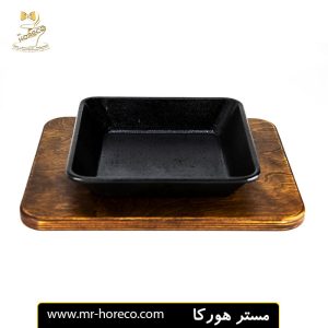 تابه چدن پاستا با زیره چوبی مدل Odon CW102 سایز 30x25 سانت کد 23808 مستر هورکا