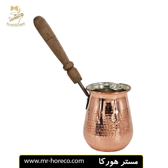 جزوه مسی دسته چوبی چکشی 2 کاپ Turkish Part کد 17667 مستر هورکا