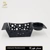 سبد فلزی مستطیل لبه دار سرو سیب زمینی با جای سس کد 30159 مستر هورکا