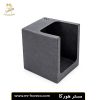 جا دستمال کاغذی فلزی طرح باکس مشکی 30230 | مستر هورکا