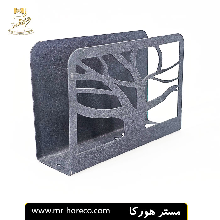 جا دستمال کاغذی فلزی طرح مستطیل طرح طبیعت کد 27046 مستر هورکا