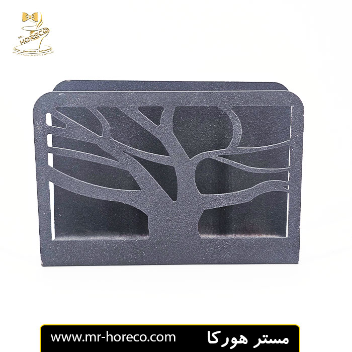 جا دستمال کاغذی فلزی طرح مستطیل طرح طبیعت کد 27046 مستر هورکا