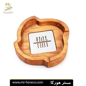 زیر سیگاری چوب راش مواج مدل decor سانت کد 18536 مستر هورکا