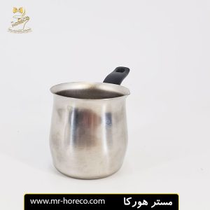 شیر جوش استیل دسته مشکی 200ml مدل top boiling milk کد 21184 مستر هورکا