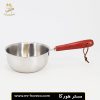 شیر جوش استیل دسته چوبی حرفه ای مدل top boiling milk کد 27496 | مستر هورکا