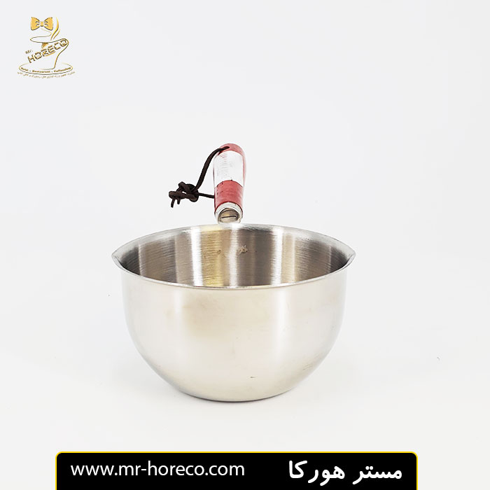 شیر جوش دسته چوبی استیل حرفه ای مدل top boiling milk کد 27496 مستر هورکا