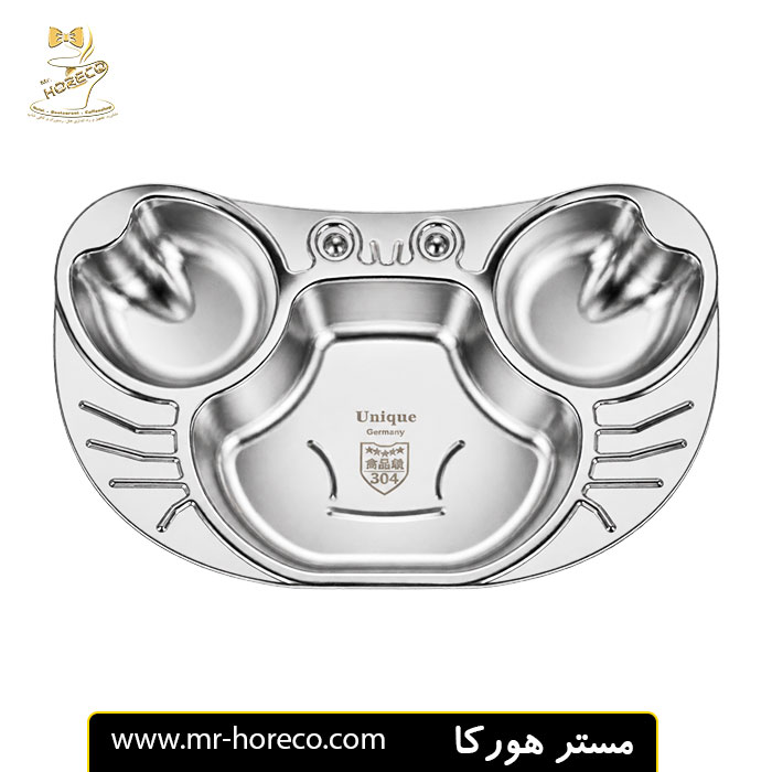 ظرف سلف سرویس استیل کودک برند unique کد 21201 مستر هورکا