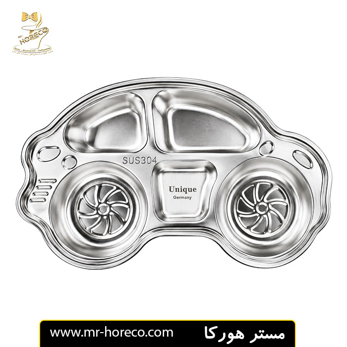 ظرف سلف سرویس کودک طرح خودرو برند unique کد 21201 مستر هورکا