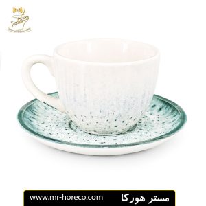 فنجان و نعلبکی قهوه 80cc مدل stoneware 9834 کد 26541 | مستر هورکا