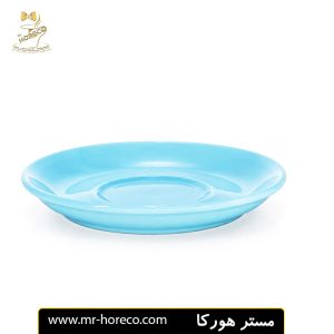 فنجان و نعلبکی لته آبی روشن براق 300cc مدل viva کد 28540 مستر هورکا