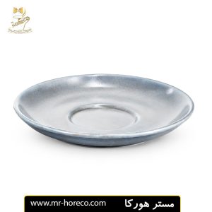 فنجان و نعلبکی کاپوچینو طوسی پتینه زرد 180cc کد 26247 مستر هورکا