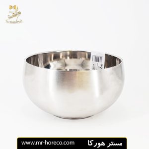کاسه استیل دو جداره سایز 2 ابعاد 14 سانت کد 26232 مستر هورکا