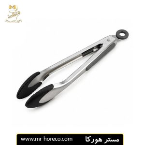 انبر استیل مات دو سر تفلون 21 سانت مدل shengya کد 29839 مستر هورکا