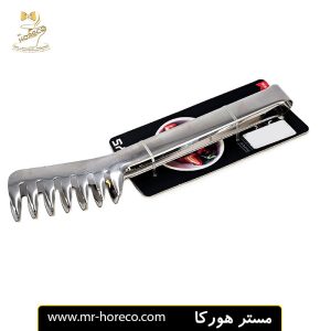 انبر سالاد استیل طرح شانه ای براق 24 سانت shengya کد 25184 | مستر هورکا