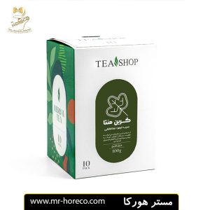 دمنوش tea shop مدل گرین منتا 100 گرمی کد 30281 | مستر هورکا