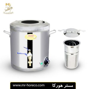 سماور برقی ایران استیل کار مدل 15 گنجایش 15 لیتر کد 24942 مستر هورکا