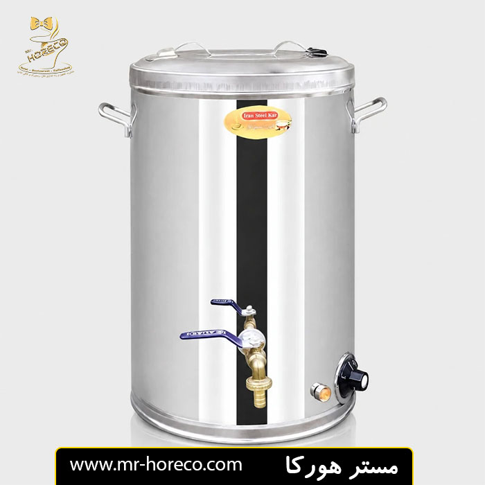 سماور برقی ایران استیل کار مدل 20 گنجایش20 لیتر کد 24943 مستر هورکا