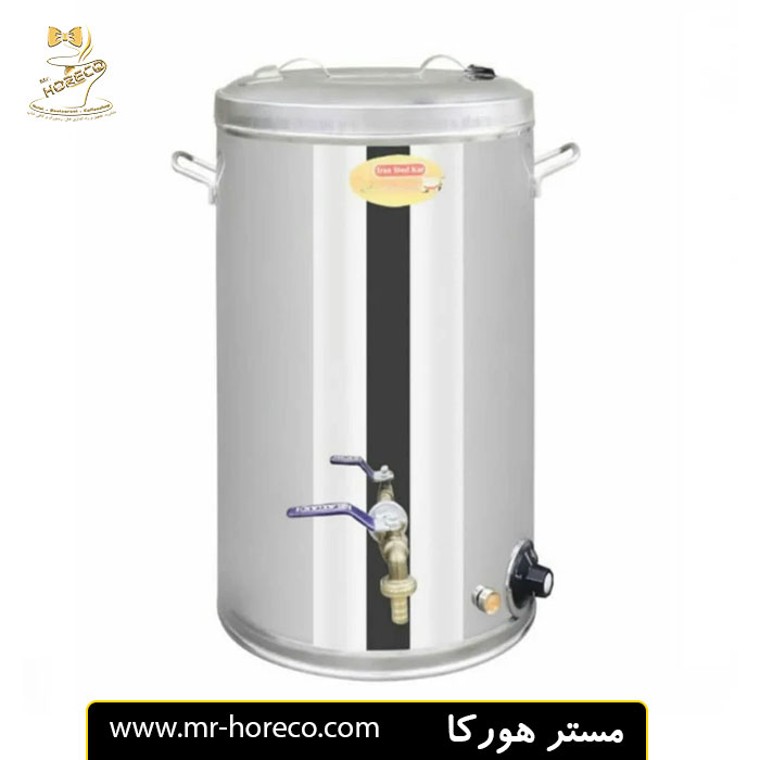 سماور برقی مدل ایران استیل کار ظرفیت 50 لیتر کد 27452 مستر هورکا