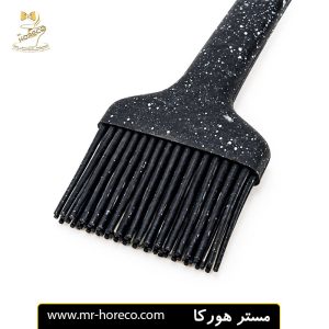 فرچه تمام سیلیکونی مشکی برفکی لبه پهن کد 25169 | مستر هورکا