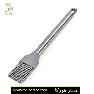 فرچه سیلیکونی دسته استیل طوسی 26.5 سانت kachar کد 25167 مستر هورکا