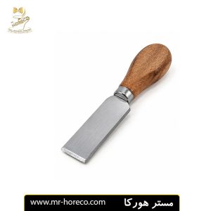 چاقوی دسته چوبی پهن دو لبه 6.5 سانت مخصوص پنیر کد 19749 | مستر هورکا